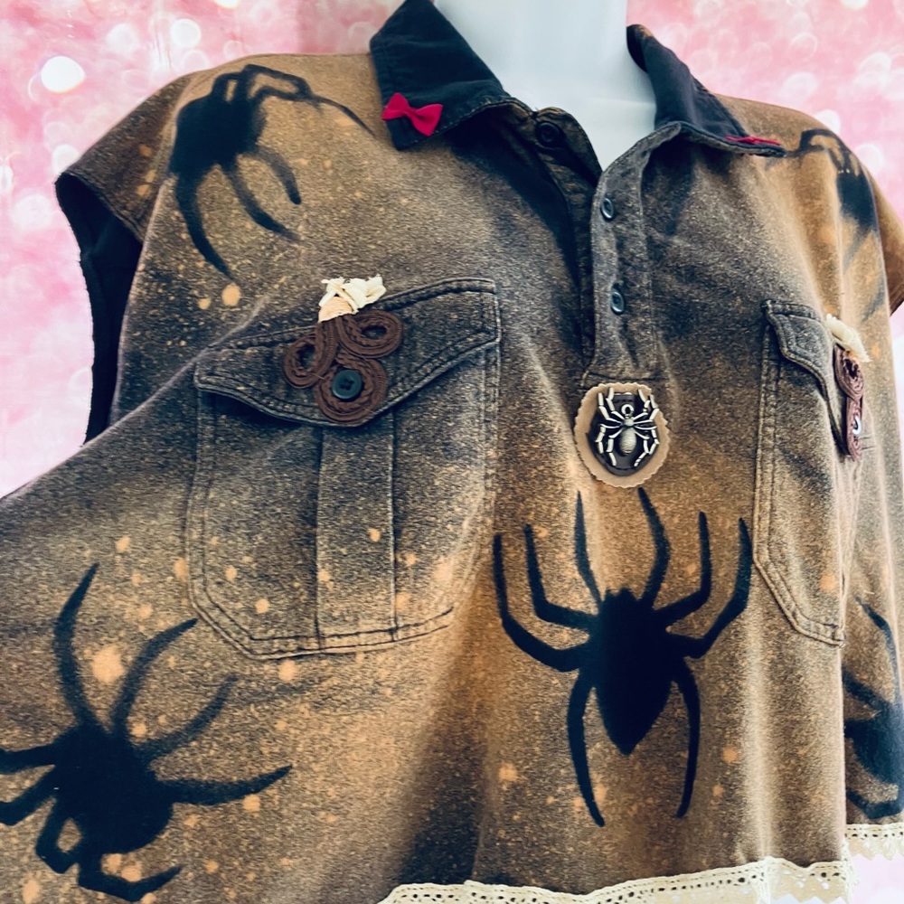 🕷️🕸️🕷️Gothic Bohemian Spider Top🕷️ - Picture 10 of 16